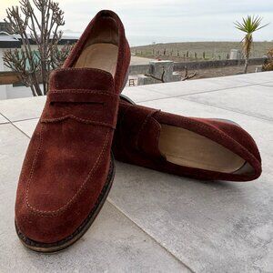 👞 Calvin Klein Brown Suede Loafers – Classic & Comfortable! 👞